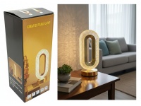 Lampa LED dotykowa stołowa, do sypialni 3-stopniowa, bezprzewodowa ELIPSA 26x12 cm ZŁOTA