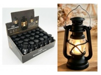 Lampion, latarenka LED CZARNA 7,5x3,5 cm