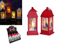 Lampion, latarenka świąteczna LED 15x5,5 cm MIX KOLOR - 1 szt