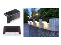 Lampka, lampa solarna KRAWĘDZIOWA 1 LED ciepła biała 8x4,5x4,2 cm CZARNA