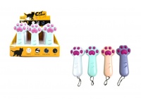 Lampka ŁAPKA ze światłem, lampką UV i laserem 10x4,5 cm - mix kolor