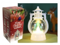Lampka, latarenka LED CHOINKA LED 15x7x5,5 cm BIAŁA