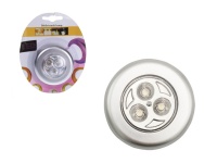 Lampka LED na baterie OKRĄGŁA - kolor ZIMNY BIAŁY 6,5x2 cm - 1 szt