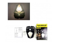 Lampka SOLARNA, naścienna - światło białe ciepłe 16x11x5 cm SH-588