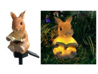 Lampka solarna ogrodowa KRÓLIK światło ciepłe 43x10 cm