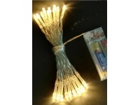 Lampki choinkowe na baterie 20 LED - 3 m BIAŁE CIEPŁE