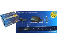 Lampki LED 100L gumowany kabel, płynące z programatoren 9,9 m - ZIMNY BIAŁY