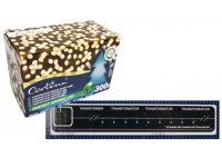 Lampki LED 300L wewnętrzne, transformator 14,9m - CIEPŁY BIAŁY