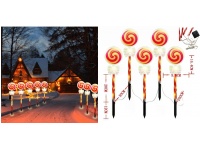 Lampki LED plastikowe LIZAKI, LASKI kpl 5 szt