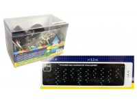 Lampki LED SOPLE 200L transparentne z dodatkowym gniazdem 3,2 m - MULTIKOLOR