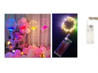 Lampki na druciku 50 LED, 5m (na baterie) -biały ciepły