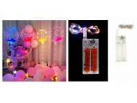 Lampki na druciku 50 LED, 5m (na baterie) -multikolor