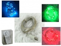 Lampki USB 100 LED 11,5 m - MIX (czerwony, zielony, niebieski)