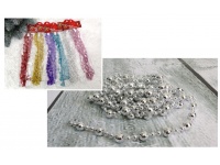 Łańcuch, korale na choinkę 8mm 2,7 m mix kolor