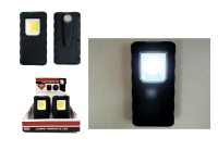 Latarka kieszonkowa SURVIVAL LED COB, z magnesem i klipsem 11x5.5 cm