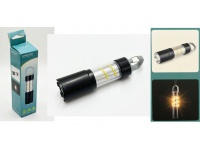 Latarka USB z akumulatorem, przenośna latarka LED lampa kempingowa 13x3,2 cm