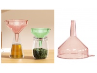 Lejek plastikowy średnica 13 cm wysokość 13 cm TRANSPARENTNY KOLOROWY