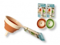 Lejek składany średnica 11 cm wysokość długość 22 cm SILIKON-PLASTIK mix kolor