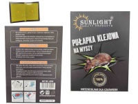 Lep na myszy, gryzonie, łapka samoprzylepna, myszołapka 32x21 cm