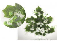 Liść  5-ramienny flokowany WINOBLUSZC jasnozielony 73 cm