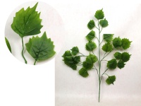 Liść 5-ramienny silikonowy OLCHA wys. 62 cm ZIELONY cieniowany