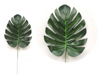 Liść MONSTERA 35 cm liść 20x17 cm ZIELONY CIEMNY