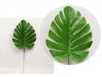 Liść MONSTERA 35 cm liść 20x17 cm ZIELONY