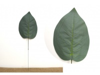 Liść SERCE 47x15,5 cm ZIELONO-SZARY