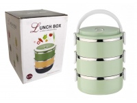 LUNCH BOX POTRÓJNY, trojaczek obiadowy, menażka 2,1 L