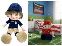 Maskotka, pluszak CHŁOPIEC piłkarz 50 cm mix kolor