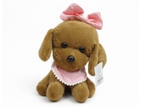 Maskotka, pluszak PIES z kokardą 25 cm