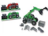 Maszyna rolnicza + akcesoria w kartonie 47x20x15 cm