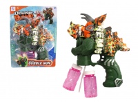 Maszynka do baniek mydlanych DINOZAUR + 2x płyn na blistrze 30x22 cm