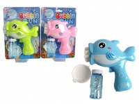 Maszynka do baniek mydlanych RYBKA + płyn na blistrze 23,5x16,5 cm MIX KOLOR