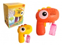 Maszynka do baniek mydlanych DINOZAUR + płyn w kartoniku 17x13,5x9 cm MIX KOLOR