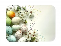 Mata stołowa 40x30 cm PISANKI NAKRAPIANE Z GAŁĄZKĄ WIŚNI