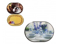 Mata stołowa ceratowa owalna MIX WZORÓW 40x28 cm