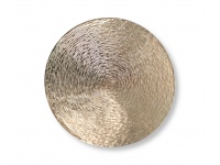 Mata stołowa- tw. sztuczne okrągła SPIRALA 38 cm ZŁOTA