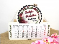 mdf Kalendarz 33x29 cm z termometrem BABCIU I DZIADKU Kochamy Was.... #2602