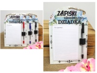 mdf Notes 24x16 cm z długopisem Zapiski ukochanego DZIADKA.... #2602