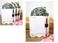 mdf Notes z haczykami 26x16 cm z długopisem Kochanym Dziadkom.... #2601