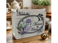 mdf Szkatułka z przegródkami 22x18x7 cm HERBATKA MAMUSI I TATUSIA #4726