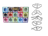 Metalowe puzzle łamigłówka mix 5,3 cm - 1szt