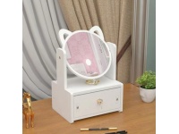 Mini toaletka, organizer, przybornik z szufladą 34x16x13 cm BIAŁA
