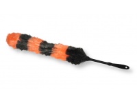Miotełka do kurzu, KURZAWKA  elastyczna 75 cm POMARAŃCZOWO - CZARNA
