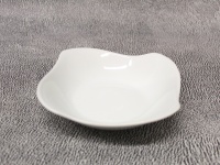 Miska, miseczka ceramiczna falowana 14,5x4 cm BIAŁA