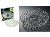 Miska, półmisek szklany 24x5 cm WYTŁACZANE KOŁA