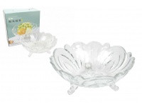 Miska szklana na nóżkach 22x9 cm