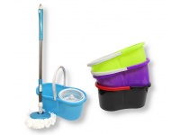 Mop obrotowy MIX KOLOR plastikowy kosz