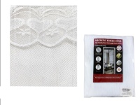 Moskitiera na drzwi z magnesem 210x100 cm BIAŁA z wzorem